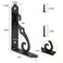 HOME MASTER HARDWARE Decorative Shelf Brackets 5x312 in Wall Mounted Floating Shelf Bracket L Heavy Duty Support Corner Brace Joint Right Angle Bracket for DIY Open Shelving with Screws Black 4 Pcs