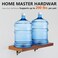 HOME MASTER HARDWARE Decorative Shelf Brackets 5x312 in Wall Mounted Floating Shelf Bracket L Heavy Duty Support Corner Brace Joint Right Angle Bracket for DIY Open Shelving with Screws Black 4 Pcs