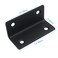 Hordion 4PCS Corner Brace Angle Bracket 24 x 1 Stainless Steel L Brackets Heavy Duty Black Shelf Bracket for Furniture Shelves Cabinets Wood Projects