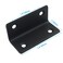 Hordion 4PCS Corner Brace Angle Bracket 24 x 1 Stainless Steel L Brackets Heavy Duty Black Shelf Bracket for Furniture Shelves Cabinets Wood Projects