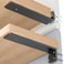 HOZE Heavy Duty Shelf Brackets 4Inch 6 Pack Modern Black Matte Finish 15 Thick Steel Metal L Brackets EasytoInstall Strong Support for Shelves Versatile Stylish 4 Inch 6 Pack