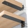 HOZE Heavy Duty Shelf Brackets 4Inch 6 Pack Modern Black Matte Finish 15 Thick Steel Metal L Brackets EasytoInstall Strong Support for Shelves Versatile Stylish 4 Inch 6 Pack