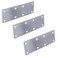 Hyever 3 Pieces Flat Straight Brace Bracket Steel Metal Mending Fixing PlateBrushed Finish 54 19 008