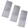 Hyever 3 Pieces Flat Straight Brace Bracket Steel Metal Mending Fixing PlateBrushed Finish 54 19 008