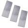 Hyever 3 Pieces Flat Straight Brace Bracket Steel Metal Mending Fixing PlateBrushed Finish 54 19 008