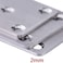 Hyever 3 Pieces Flat Straight Brace Bracket Steel Metal Mending Fixing PlateBrushed Finish 54 19 008