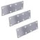 Hyever 3 Pieces Flat Straight Brace Bracket Steel Metal Mending Fixing PlateBrushed Finish 54 19 008