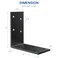 KOMOHOM I Bracket Angle Iron 15X3X3 15PCS Galvanized Corner BracketL Brackets for Wood PostShelvesFurnitureCorner Braces for 2x2 Post
