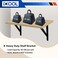ICOOL 8 Pack 16 Inch x 10 Inch Heavy Duty Shelf Bracket DIY Wall Floating L Shelf Brackets for Home Warehouse Garage Farm Triangle Metal Shelf Supports with Screws