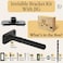Balin Designs Invisible Floating Shelf Bracket 5 Inch Rod 34 inch Diameter Heavy Duty with Jig Hidden Metal Mantel Mount for Wall Shelves Floating Shelf Hardware for Bathroom Kitchen Living Room 4 Pac