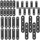 Jiozermi 30 Sets Flat Plate Straight Bracket Flat Metal Brace Bracket 40mm50mm60mm80mm Metal Brackets Mending Repair Plate Brace