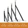 Kersally 6 Inch Shelf Brackets 4 Pack Heavy Duty L Brackets for Shelves 90 Degree Triangle Metal Supports for DIY Floating Shelf with Screws Black