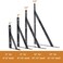 Kersally 6 Inch Shelf Brackets 4 Pack Heavy Duty L Brackets for Shelves 90 Degree Triangle Metal Supports for DIY Floating Shelf with Screws Black