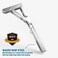 LEOPO 12 inch Folding Shelf Brackets Stainless Steel Heavy Duty Wall Mounted Shelf Bracket 2 Pack