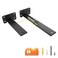 LEOPO 6810 Inch Adjustable T Shelf Brackets 6Pack15 Thick Heavy Duty Floating Brackets Extensible Shelf Bracket for Tight Corners RVs Flexible Storage SpacesKitchenGarage
