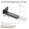 LEOPO 6810 Inch Adjustable T Shelf Brackets 6Pack15 Thick Heavy Duty Floating Brackets Extensible Shelf Bracket for Tight Corners RVs Flexible Storage SpacesKitchenGarage