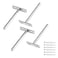 Luomorgo 4 Pcs 5 Inch Floating Shelf Bracket Blind Shelf Bracket Hidden Brackets for Floating Wood Shelves Screws and Wall Plugs Included