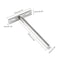 Luomorgo 4 Pcs 5 Inch Floating Shelf Bracket Blind Shelf Bracket Hidden Brackets for Floating Wood Shelves Screws and Wall Plugs Included