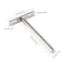 Luomorgo 4 Pcs 5 Inch Floating Shelf Bracket Blind Shelf Bracket Hidden Brackets for Floating Wood Shelves Screws and Wall Plugs Included