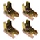 Luomorgo 4 Pcs Folding Self Bracket Locking Hinge Heavy Duty Leg Fittings Angle Braces Extension Support Bracket for Table Folding Legs Folding Worktables Laundry Garage Boats Beds Furniture
