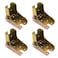 Luomorgo 4 Pcs Folding Self Bracket Locking Hinge Heavy Duty Leg Fittings Angle Braces Extension Support Bracket for Table Folding Legs Folding Worktables Laundry Garage Boats Beds Furniture