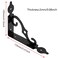 Luomorgo 4 Pcs L Bracket Decorative Shelf Brackets Wall Mounted L Shape Floating Shelf Bracket Heavy Duty Metal Corner Brace Joint Right Angle Bracket Shelf Support 54 Inch Black