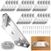 MAPVOLUT 25PCS Universal Stainless Steel Corner Brackets for Wood Metal Furniture Corner Connector for Wood Sturdy Angle Bracket Corner Brace with 150 Screws Strong Fixing