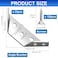 MAPVOLUT 25PCS Universal Stainless Steel Corner Brackets for Wood Metal Furniture Corner Connector for Wood Sturdy Angle Bracket Corner Brace with 150 Screws Strong Fixing