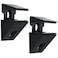 Mooche Glass Shelf Bracket Adjustable Shower Brackets Clamp Holder for 410mm Wood Glass Shelves Heavy Duty Wall Mount Clamps Clip Support Hardware Replacement Parts 2Pcs