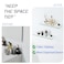 Mooche Glass Shelf Bracket Adjustable Shower Brackets Clamp Holder for 410mm Wood Glass Shelves Heavy Duty Wall Mount Clamps Clip Support Hardware Replacement Parts 2Pcs