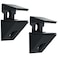 Mooche Glass Shelf Bracket Adjustable Shower Brackets Clamp Holder for 410mm Wood Glass Shelves Heavy Duty Wall Mount Clamps Clip Support Hardware Replacement Parts 2Pcs