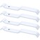 MorningRo 4 Pcs 3 Wire Shelf Corner Support Brackets Ventilated Wire Shelving Accessories Support Brackets for Closet Shelving