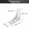 MroMax 20Pcs Plastic Corner Braces White L Brackets 154 x 154 x 063 LxWxH 4Hole Right Angle Bracket Ideal for SupportingReinforcing LightDuty Shelves DIY Projects and Furniture Assembly