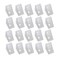 MroMax 50Pcs Plastic Corner Braces White L Brackets 079 x 079 x 059 LxWxH Right Angle Bracket Ideal for SupportingReinforcing LightDuty Shelves DIY Projects and Furniture Assembly