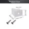 MroMax 50Pcs Plastic Corner Braces White L Brackets 079 x 079 x 059 LxWxH Right Angle Bracket Ideal for SupportingReinforcing LightDuty Shelves DIY Projects and Furniture Assembly