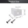 MroMax 50Pcs Plastic Corner Braces White L Brackets 079 x 079 x 059 LxWxH Right Angle Bracket Ideal for SupportingReinforcing LightDuty Shelves DIY Projects and Furniture Assembly
