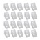 MroMax 50Pcs Plastic Corner Braces White L Brackets 079 x 079 x 059 LxWxH Right Angle Bracket Ideal for SupportingReinforcing LightDuty Shelves DIY Projects and Furniture Assembly