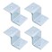 MY MIRONEY 4 PCS Silver Z Brackets Heavy Duty Z Shape Right Angle Corner Braces Double Channel Profile Support Brackets for Shelf Fixing Connector157 Height