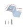MY MIRONEY 4 PCS Silver Z Brackets Heavy Duty Z Shape Right Angle Corner Braces Double Channel Profile Support Brackets for Shelf Fixing Connector157 Height