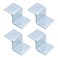 MY MIRONEY 4 PCS Silver Z Brackets Heavy Duty Z Shape Right Angle Corner Braces Double Channel Profile Support Brackets for Shelf Fixing Connector157 Height