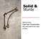NACH Decorative Shelf Brackets 2 Pack of 96 x 17 x 96 inch Copper Cast Iron Shelf Brackets Decorative Brackets for Mounting Industrial Style Brackets