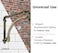 NACH Decorative Shelf Brackets 2 Pack of 96 x 17 x 96 inch Gold Brackets Cast Iron Shelf Brackets for Mounting Industrial Style Decorative Brackets