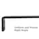 NEODROP 4Pack 6 Inch Floating Shelf Brackets Heavy Duty Hidden Shelves Bracket for Kitchen Nursery Black Powder Coated Steel