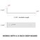 NEODROP 6 Inch Floating Shelf Brackets Heavy Duty Hidden Bracket for Wall Mantel Bookshelves Black Powder Coated Steel 4Pack