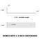 NEODROP 6 Inch Floating Shelf Brackets Heavy Duty Hidden Bracket for Wall Mantel Bookshelves Black Powder Coated Steel 4Pack