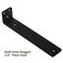 NEODROP 6 Inch Floating Shelf Brackets Heavy Duty Hidden Bracket for Wall Mantel Bookshelves Black Powder Coated Steel 4Pack