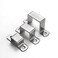 NNNJunhua Senfei Heavy Duty Bar Security Holder Bracket U Shaped Connector Bracket for Door Closed Bar Holder Strut Channel 12 Pieces S