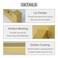 OVOV 6 Pack Gold Shelf Brackets 10 Inch Floating Shelf Bracket with Lip Industrial Shelving Brackets for Kitchen Bathroom Storage Wall Mounted Shelf Support with Screws