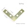 Pastlla 50Pcs Corner Brace 4 Holes Flat Corner Braces L Shape Repair Bracket L Shape Repair Plates Joint Bracket for Paintings Photos Frame Artwork Home Decor Clock 15 x 15 Gold