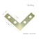Pastlla 50Pcs Corner Brace 4 Holes Flat Corner Braces L Shape Repair Bracket L Shape Repair Plates Joint Bracket for Paintings Photos Frame Artwork Home Decor Clock 15 x 15 Gold